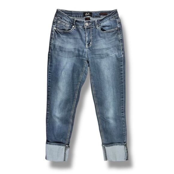 Earl Jeans Straight Cuff Denim Jeans Sz 8 - Picture 1 of 12